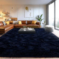 Area Rugs for Living Room, Soft Shaggy Carpets for Living Room, Fuzzy Rugs for Kids' Room, Perfect Decor for Modern Home Navy Blue 6x9 Feet