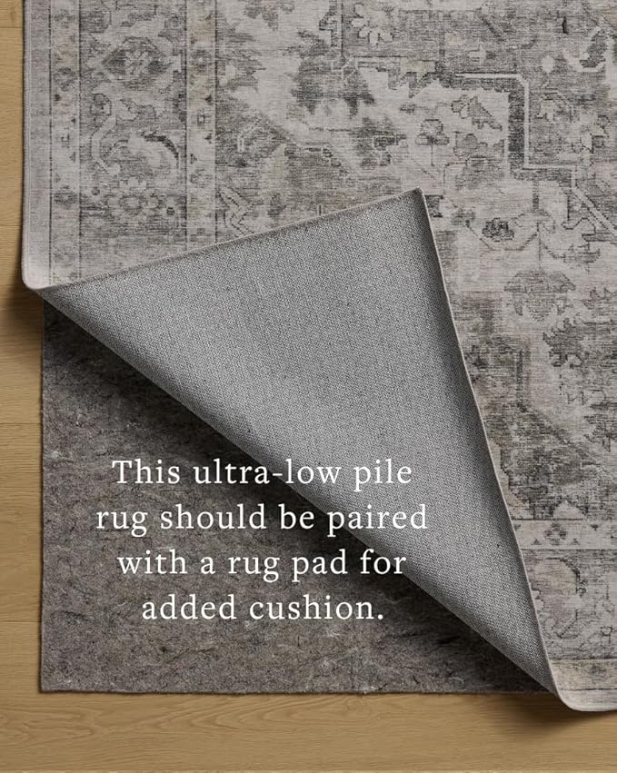 Loloi Amber Lewis Josie Collection JOS-03 Silver/Natural 2'-6" x 7'-6" Runner Rug