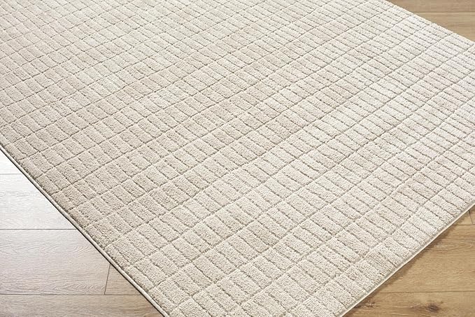 Livabliss x Our PNW Home Cascade Minimalist Striped Area Rug, 2'7" x 12', Light Brown