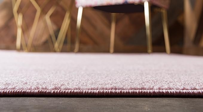 Unique Loom Trellis Frieze Collection Area Rug - Geometric (5' 1" x 8', Light Pink/ Ivory)