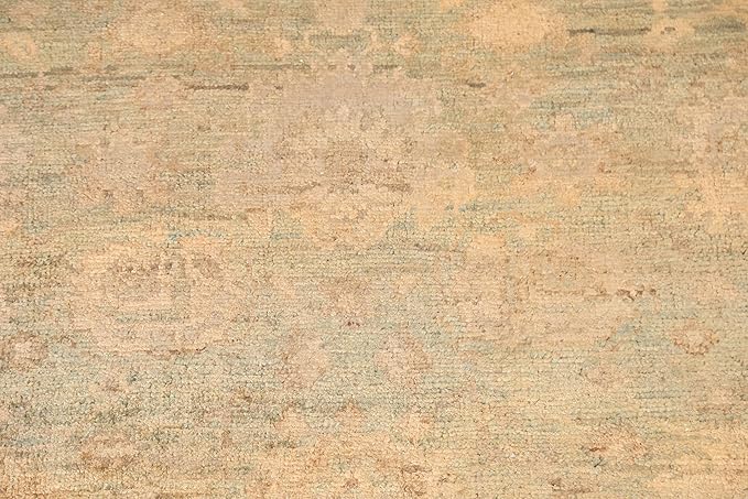 Rug Source Tribal Collection 7x9 Moroccan Area Rug, Hand Knotted Beige & Ivories Floral Rug, Oriental Jute Carpet for Bedroom, Living Room, Dining Room