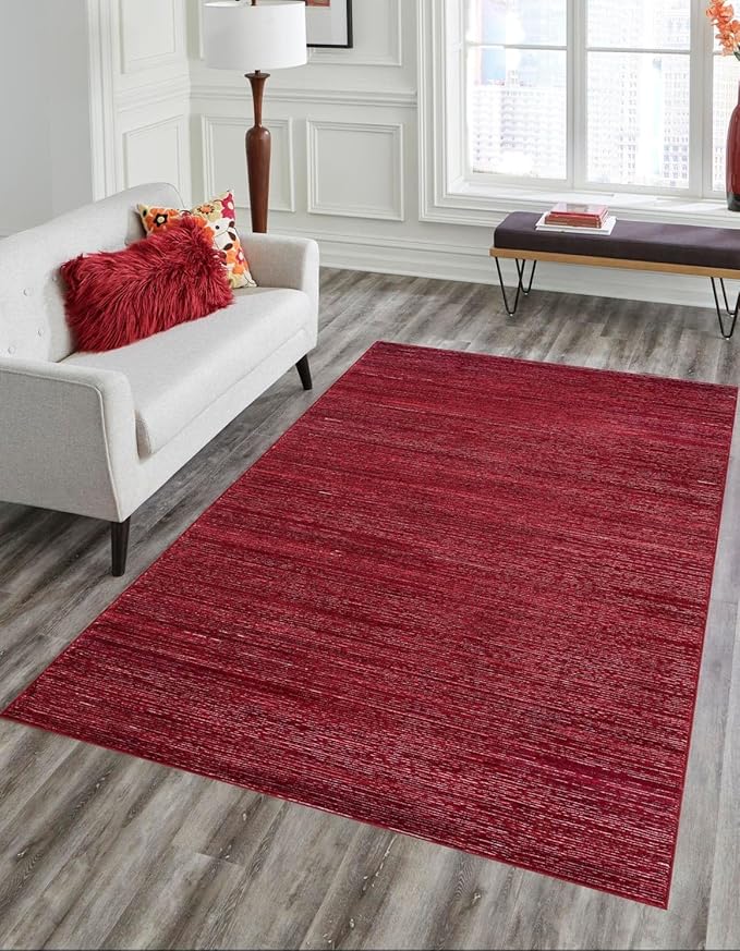 Unique Loom Finsbury Collection Area Rug - Kate (6' 1" x 9' Rectangle, Red)