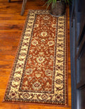 Unique Loom Voyage Collection Traditional Oriental Classic Intricate Design Area Rug (2' 7 x 10' 0 Runner, Terracotta/Ivory)