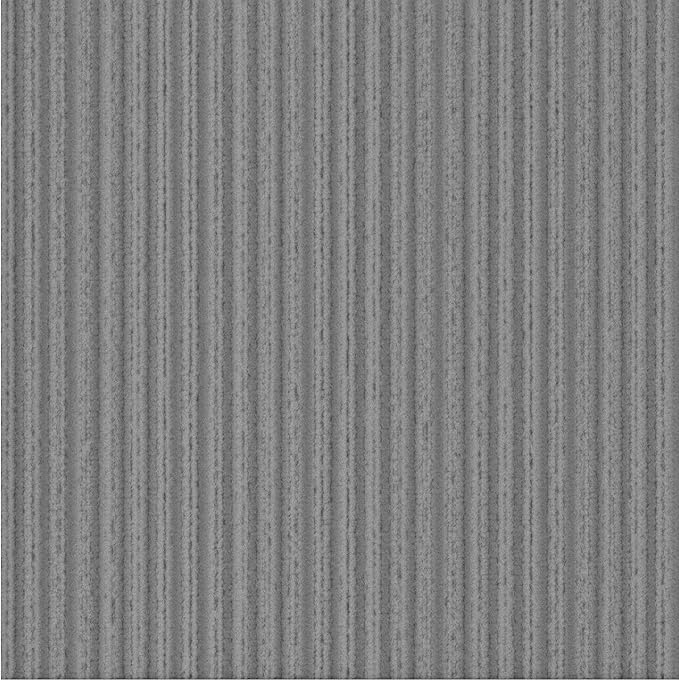 Ottomanson 2' x 20' Hallway Runner with Scraper Pile Extra Durable Non-Slip Rug Mat for Indoor & Outdoor Use - Ideal for Kitchen, Entryway, Patio & Garage - High-Traffic Carpet, Gray