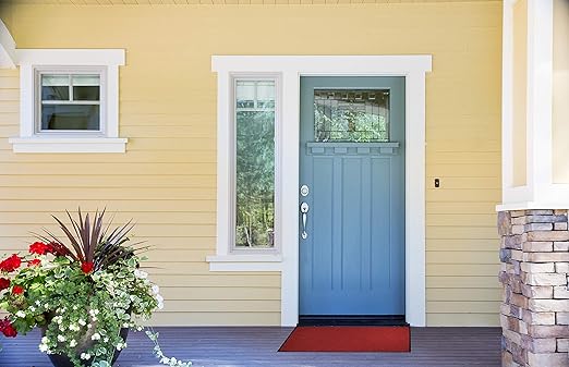 WaterHog Diamond | Commercial-Grade Entrance Mat with Rubber Border – Indoor/Outdoor, Quick Drying, Stain Resistant Door Mat (Bordeaux, 4' x 6')