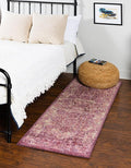 Unique Loom Isabella Collection Area Rug - Adjani (2' 7" x 10' Runner, Purple/ Ivory)