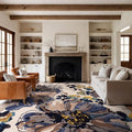 Rugshop Cream Bright Flowers Non Slip Non-Shedding Area Rug for Living Room, Dining Room and Large Spaces, 12' x 15'