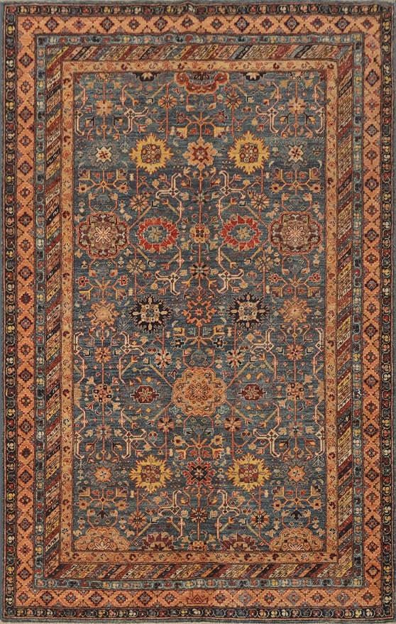 Traditional Collection 7' 11'' X 4' 11'' Rug Rug, All-Over 100% Wool Carpet for Home Décor, Foyer and Hallway