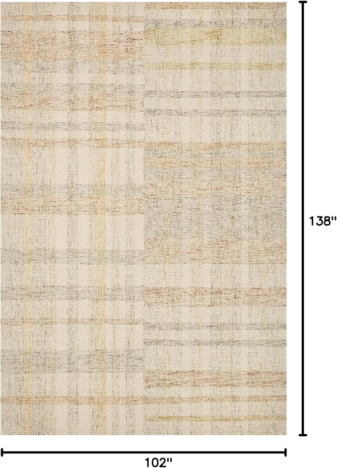Loloi Chris Loves Julia Chris Collection CHR-04 Natural/Multi 8'-6'' x 11'-6'', .50" Pile Height, Area Rug