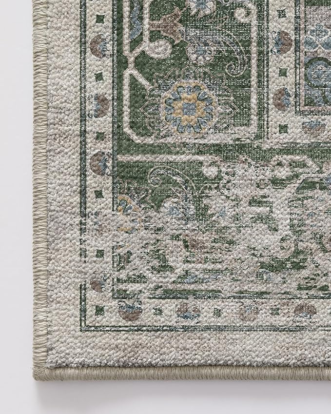 LUMI Washable Kitchen Rug 2x6 for Floor, Non Slip Runner Rugs with Rubber Backing, Low Pile Comfort Area Carpet for Standing, Living Room, Entryway, Laundry, Hallways
