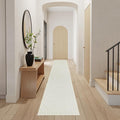 Nourison Home Versatile Ivory White 2'2" x 7'6" Area Rug - Easy Clean, Non Shedding, Bed Room, Living Room, Dining Room, Kitchen (8' Runner)