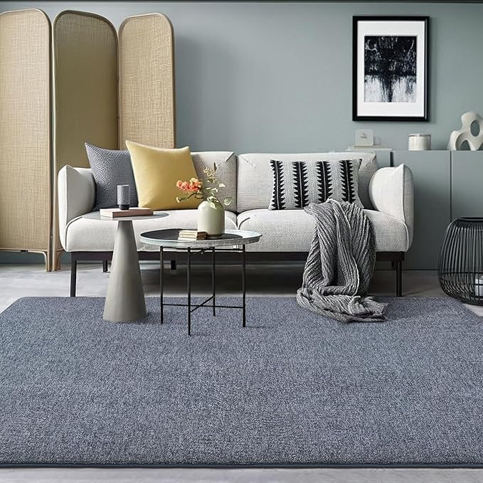 AROGAN Small Washable Area Rugs for Bedroom, 2×4 Runner Rug with Memory Foam for Hallway, Non Slip Fluffy Carpet Indoor Rug Runner for Kitchen, Bedside, Entryway Bathroom Home Decor, Navy Blue