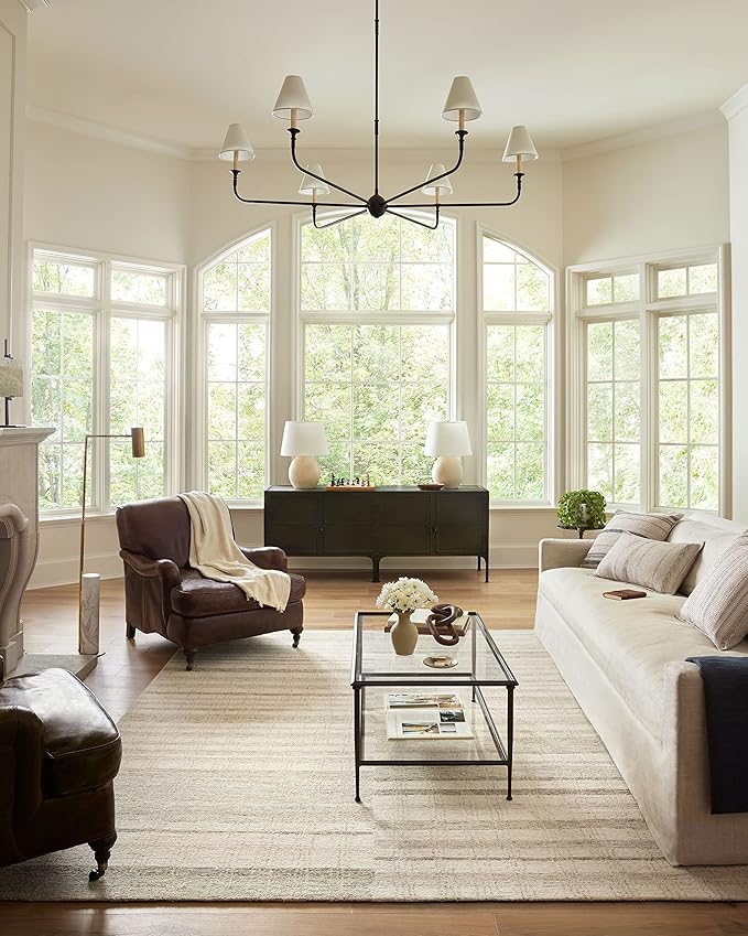 Loloi Chris Loves Julia Chris Collection CHR-02 Natural/Sage 3'-6'' x 5'-6'', .50" Pile Height, Accent Rug