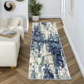 LUXE WEAVERS Modern Abstract Art Light Blue 2x7 Area Rug