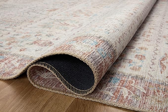 Loloi Rifle Paper Co. Maison Collection MAO-08 Cream 3'-0" x 3'-0" Round, .19" Pile Height, Accent Rug