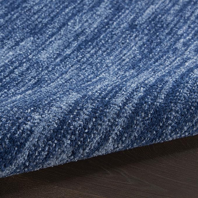 Nourison Home Nourison Essentials Navy Blue 2'2" x 12' Area Rug - Easy Clean, Non Shedding, Bed Room, Living Room, Dining Room, Kitchen (12' Runner)