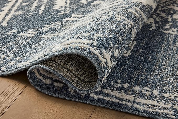 Loloi Magnolia Home by Joanna Gaines Gigi Collection GIG-03 Denim/Ivory 7'-10" x 10' Area Rug