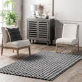 Nuloom Jeni Dark Grey, 6' x 9', Solid Faux Rabbit, Fluffy and Cozy, High Traffic, Stain Resistant, Easy Clean, Durable Washable Area Rug for Bedroom, Living Room, Dining, Den, Foyer, Entryway