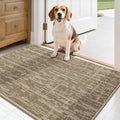 COSY HOMEER-Door-Mat Dirt Trapper Entryway Rugs 24"x36" Non Slip Washable Entrance Mats Absorbent Welcome Mat Low Profile Dog Door Mats for Front Back Doomats and Wet Shoes,Taupe