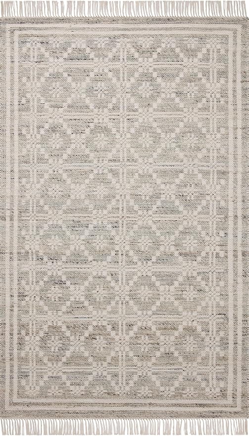 Loloi Angela Rose Rivers Collection RIV-02 Lagoon/Ivory 9'-3" x 13' Reversible Area Rug
