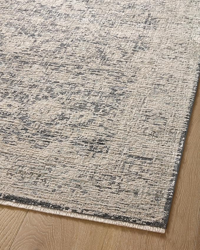 Loloi Amber Lewis Alie Collection ALE-05 Charcoal/Beige 5'-3'' x 7'-9'', .13'' Pile Height, Area Rug
