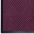M+A Matting WaterHog Diamond | Commercial-Grade Entrance Mat with Rubber Border – Indoor/Outdoor, Quick Drying, Stain Resistant Door Mat (Bordeaux, 3' x 5')