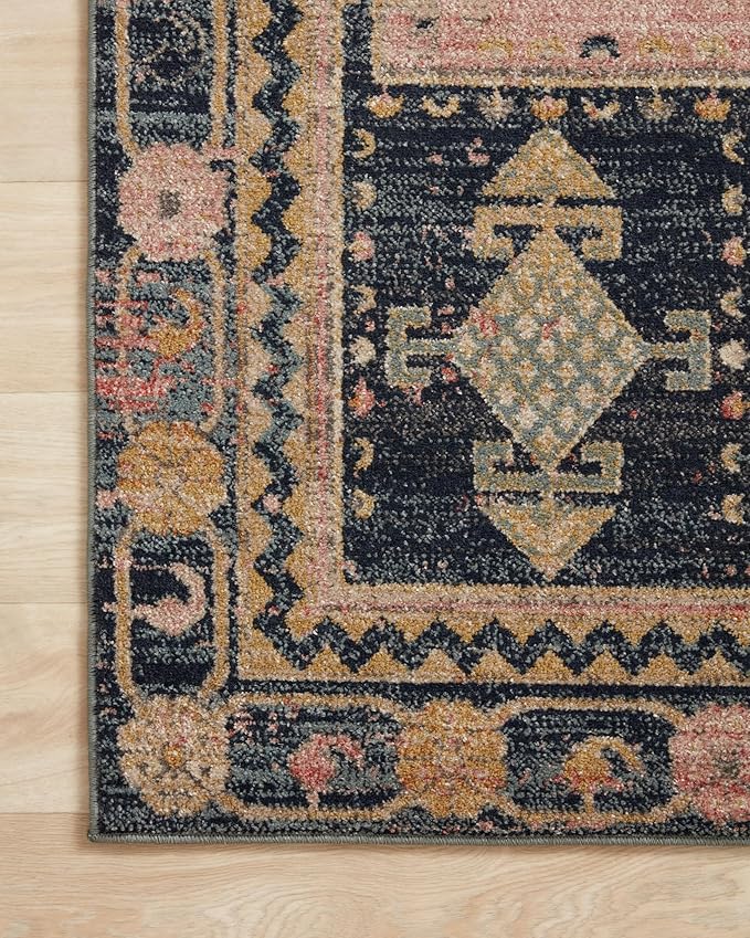 Loloi Jocelyn Collection JOC-06 Rose/Rose 9'-6" x 12'-6" .38" Thick Area Rug