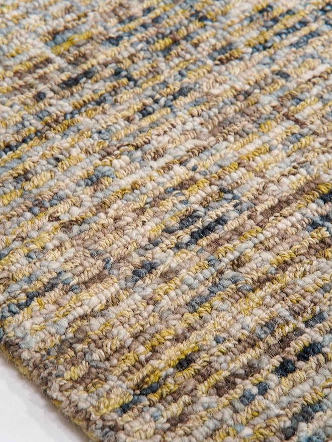 Hand Tufted Wool ECO-Friendly Area Rugs - 8'x10', Rectangle Shape, Light Green, Solid Plain Design, High Pile Thick Handmade Area Rugs for Living Room, Bed Room (KWC111)