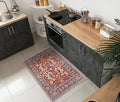 Keen Home Design 2x3 Rug - Machine Washable Entry Rug with Non-Slip Backing, Ideal for Enteryway, Kitchen, Bathroom, Laundry Room - Vintage, Easy Clean, Durable, Low Pile Rug - (2' x 3')