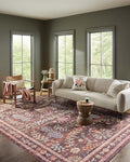 Loloi Rifle Paper Co. Maison Collection MAO-06 Red 2'-6" x 9'-6", .19" Pile Height, Runner Rug
