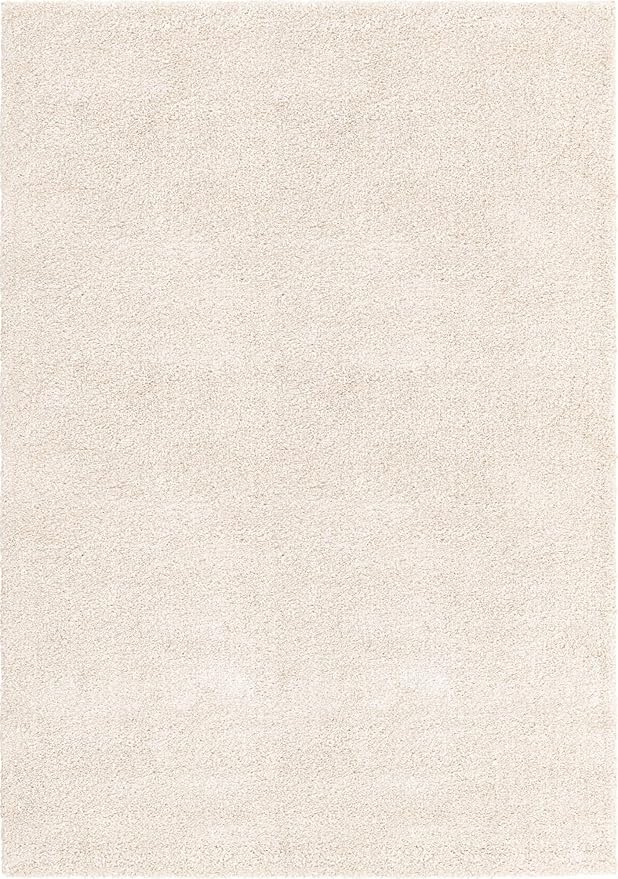 Unique Loom Solo Collection Area Rug - Calabasas (7' 1" x 10' Rectangle, Ivory)
