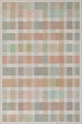 Dash & Albert Chanan Plaid Multi Machine Washable Rug, 5 X 8 Feet, Multicolored/Ivory Plaid Pattern