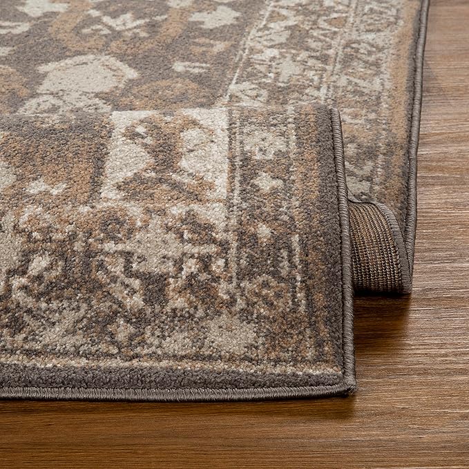 LUXE WEAVERS Moroccan Floral Beige 5x7 Area Rug for Living Room
