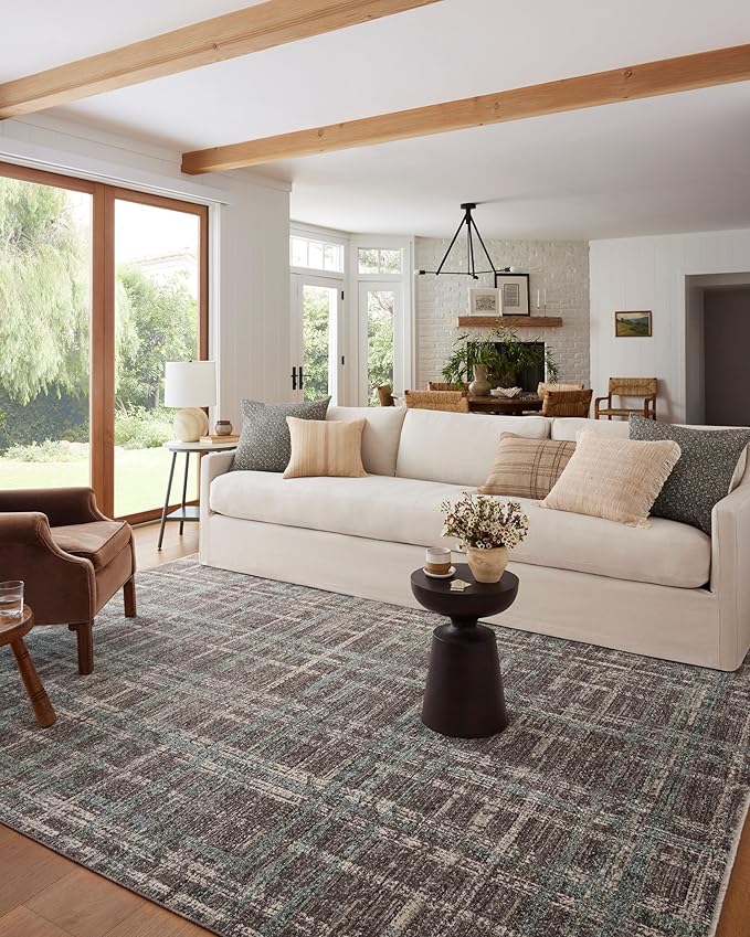 Loloi Angela Rose Ember Collection EMB-08 Espresso/Multi 2'-7" x 7'-6" Runner Rug