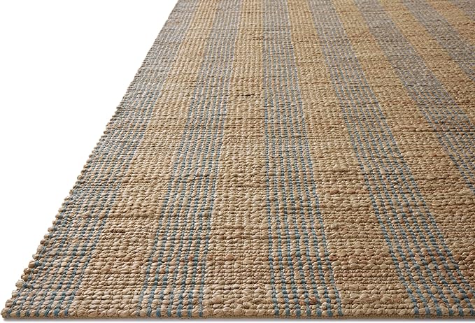 Loloi Chris Loves Julia Judy Collection JUD-04 Natural/Sky 7'-9" x 9'-9" Area Rug