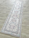 Fame Living Faded Oushak Rug, Turkish Vintage Floral Pastel Large Oversized Area Rugs for Living Room Dining Bedroom Kitchen Bathroom Nursery (848BrCr, 2'5" x 9'8")