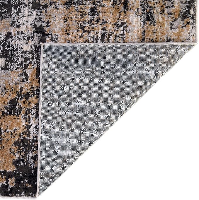 Rugs.com Leipzig Collection Area Rug – 4X6 Beige Low-Pile Rug Perfect for Entryways, Kitchens, Breakfast Nooks, Accent Pieces