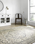 Loloi Teagan Collection TEA-01 Natural/Lt. Grey 9'-9" x 13'-6" Area Rug, Large, Soft Neutral Rug, High-Traffic for Living Room, Bedroom, Home Office, Dining Area
