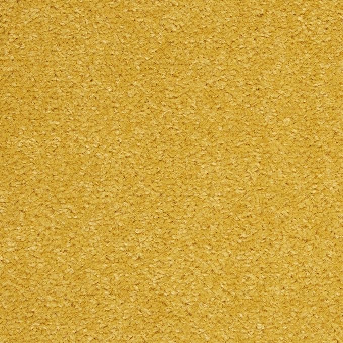 Nourison Home Nourison Essentials Yellow 6' x Round Area Rug - Easy Clean, Non Shedding, Bed Room, Living Room, Dining Room, Kitchen (6' x Round)