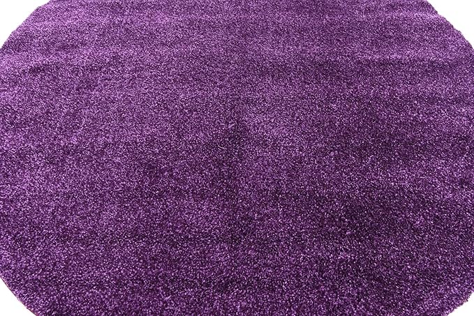 Unique Loom Solo Collection Area Rug - Calabasas (7' 10" Round, Violet)