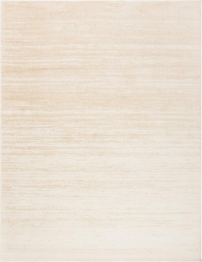SAFAVIEH Area Rug 8x10 - Adirondack Collection - Large - Champagne & Cream, Modern Ombre Design, Non Shedding & Easy to Clean, Ideal for Living Room, Bedroom, Office, Dining Space (ADR113W)