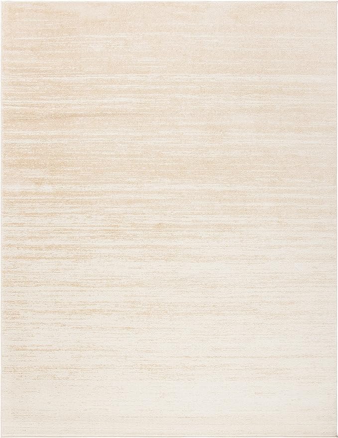 SAFAVIEH Area Rug 12x15 - Adirondack Collection - Large - Champagne & Cream, Modern Ombre Design, Non Shedding & Easy to Clean, Ideal for Living Room, Bedroom, Office, Dining Space (ADR113W)