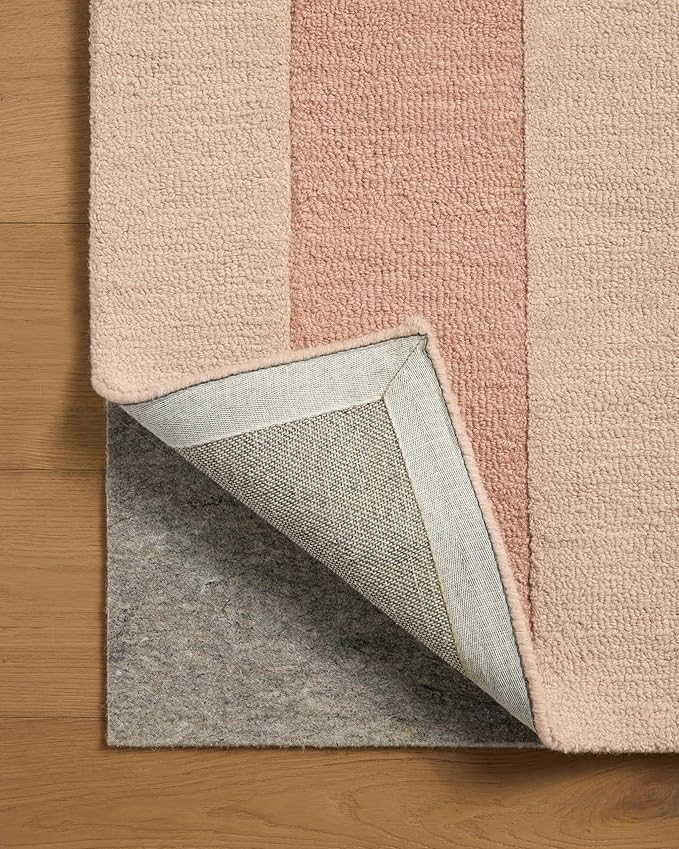 Loloi Leanne Ford Craven Collection CVN-01 Blush/Rose 9'-3" x 13' Area Rug Geometrical, Patterned, Neutral, Living Room, Bedroom, Dining Room