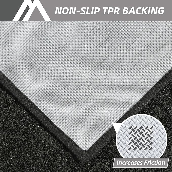 COSY HOMEER Door Mat 36”x60”,Absorbent Dirt Trapper Entryway Rugs,Non-Slip Welcome Mat,Washable Entry Rugs,Low Pile Doormat for Front Back Door,Wet Shoes & Paws,Black