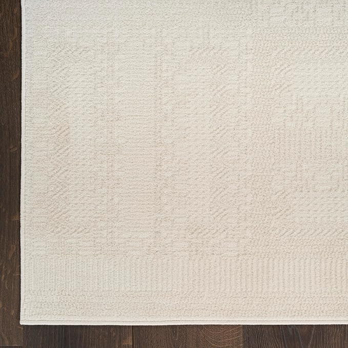 Nourison Home Nordic Ivory 4' x 6' Area Rug - Easy Clean, Non Shedding, Bed Room, Living Room, Dining Room, Kitchen (4' x 6')