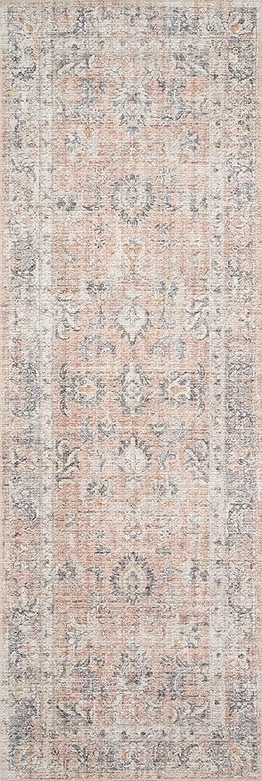 Loloi II Skye Collection SKY-01 Blush/Grey 2'-3" x 3'-9" Accent Rug