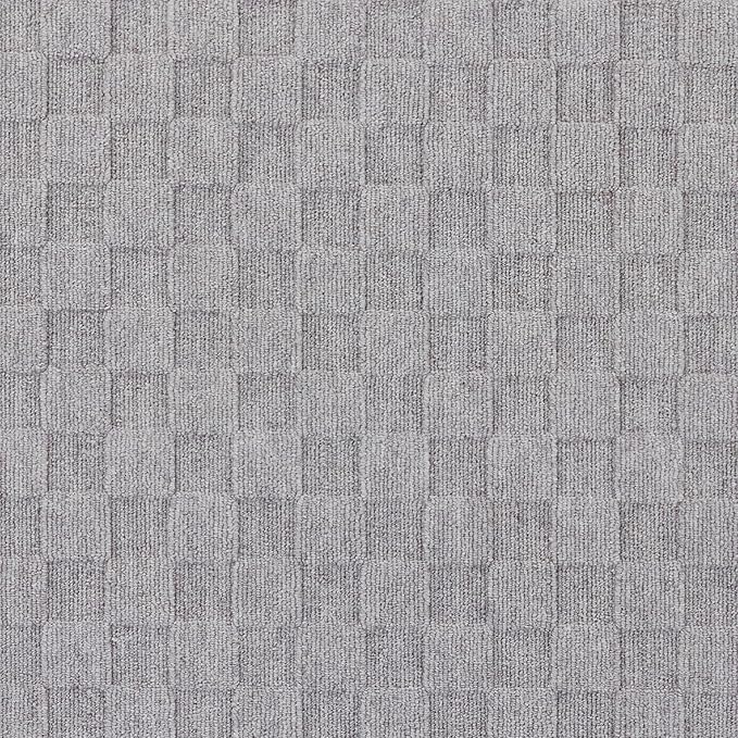 ANSSO Wool Rugs 8x10 for Living Room,80% Merino Wool and 20% Cotton Soft Tufted Area Rug with Cotton Non-Slip Backing,Large Area Rug for Bedroom Bedroom, Dining and Home Office (Deep Gray)