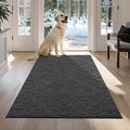 COSY HOMEER Door Mat 36”x60”,Absorbent Dirt Trapper Entryway Rugs,Non-Slip Welcome Mat,Washable Entry Rugs,Low Pile Doormat for Front Back Door,Wet Shoes & Paws,Dark Grey