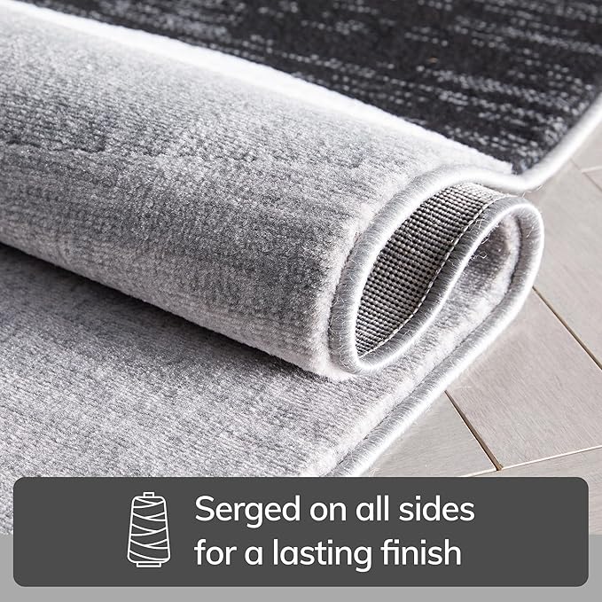 Well Woven Dulcet Bingo Grey Modern Geometric 2'7" x 9'10" Runner Rug