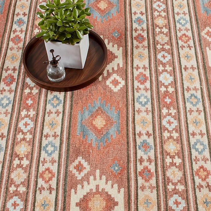 Dash & Albert Canyon Natural Machine Washable Rug, 3 X 5 Feet, Natural Geometric Pattern - Premium Luxury Hotel Quality Soft Breathable Hypoallergenic Machine Washable Easy Care All Season